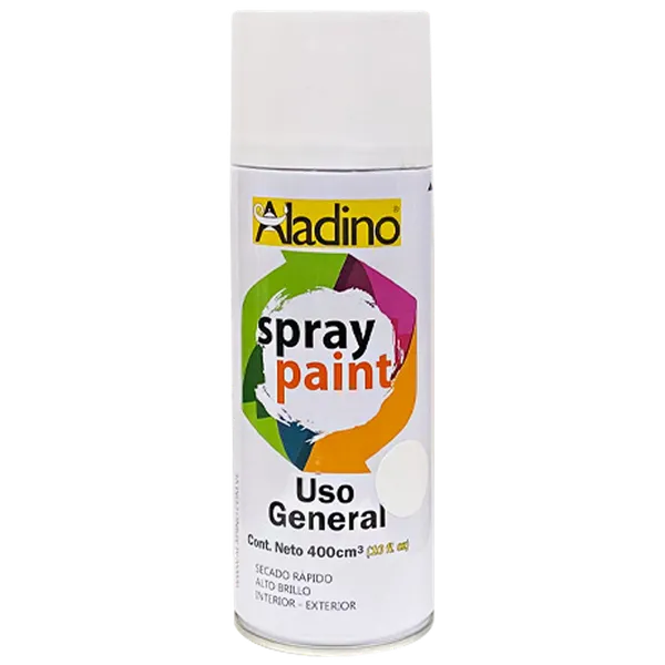 Pintura Spray Acrílica Aladino Uso General 400cc